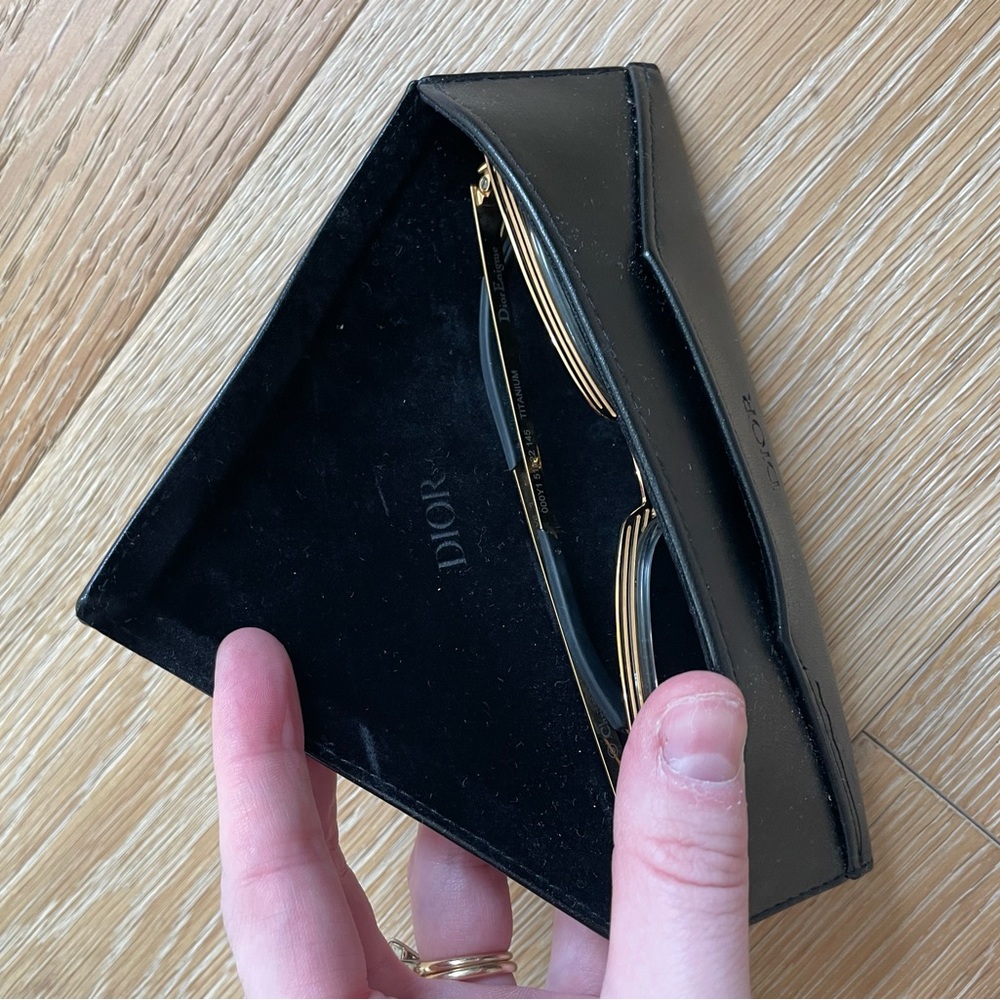 Dior • Enigme 51mm Gold Sunglasses - Picture 12 of 12